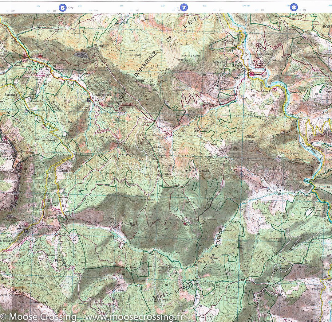 Carte TOP 25 n° 3138 OT - Dieulefit, Saint-Nazaire-le-Désert & forêt de Saou (Alpes) | IGN carte pliée IGN 