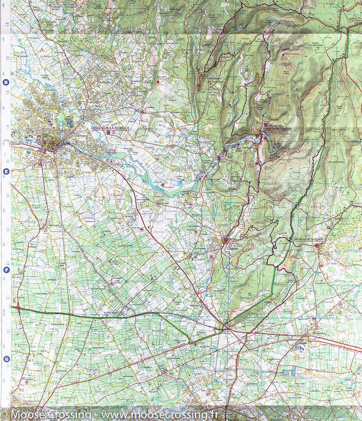 Carte TOP 25 n° 3142 OT - Cavaillon, Fontaine de Vaucluse (PNR du Lubéron) | IGN carte pliée IGN 