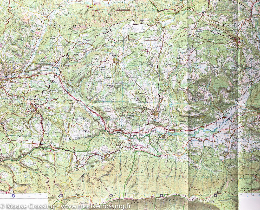 Carte TOP 25 n° 3242 OT - Apt & Parc Naturel Régional du Lubéron | IGN carte pliée IGN 