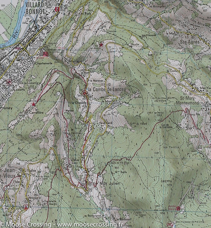 Carte TOP 25 n° 3334 OTR (résistante) - Massif de la Charteuse Sud (Alpes) | IGN carte pliée IGN 
