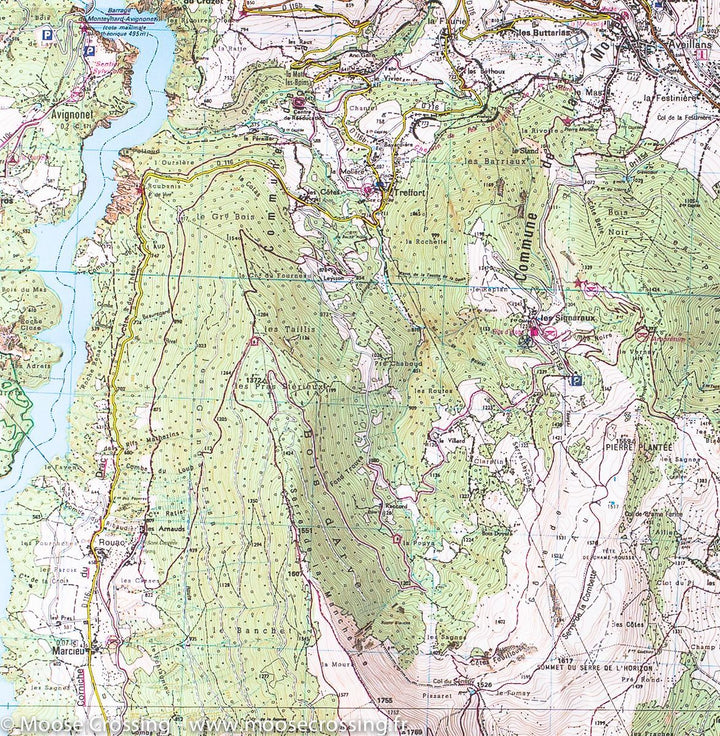 Carte TOP 25 n° 3336 OTR (résistante) - La Mure & Valbonnais (Alpes) | IGN carte pliée IGN 