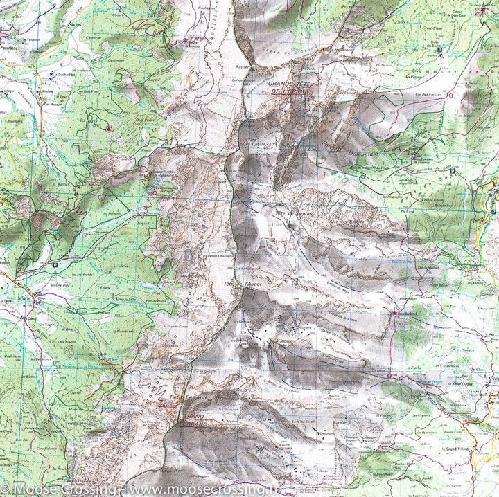 Carte TOP 25 n° 3337 OT - Massif de Dévoluy, Obiou & Pic de Bure (Alpes) | IGN carte pliée IGN 