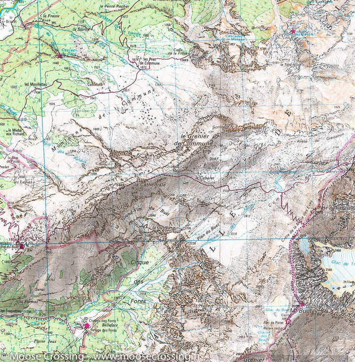 Carte TOP 25 n° 3429 ET - Bonneville (Alpes) | IGN carte pliée IGN 