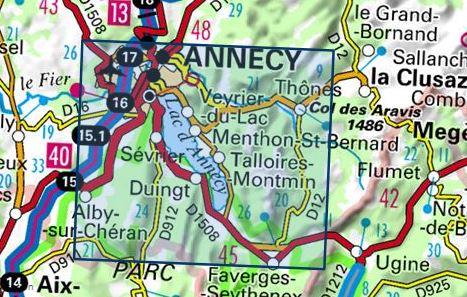 Carte TOP 25 n° 3430 ET - La Clusaz & Grand-Bornand (Alpes) | IGN carte pliée IGN 