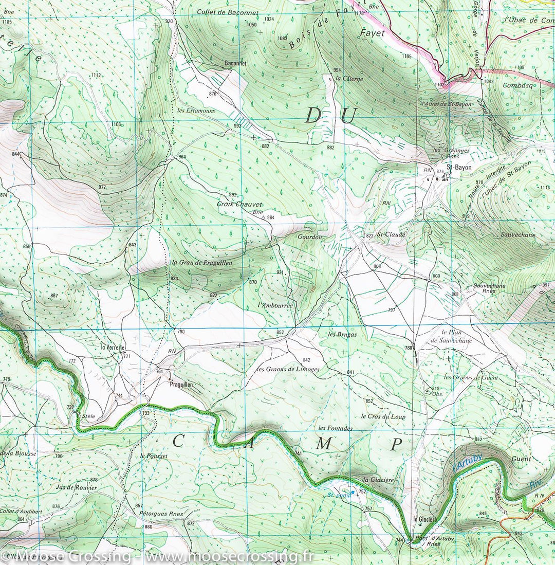 Carte TOP 25 n° 3543 OT - Draguignan | IGN carte pliée IGN 