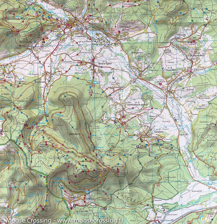 Carte TOP 25 n° 3717 ETR (résistante) - Barr, le Hohwald, Villé & Haute vallée de la Bruche | IGN carte pliée IGN 