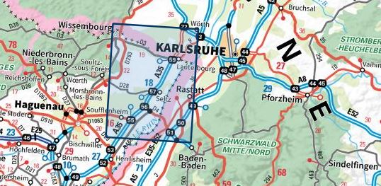 Carte TOP 25 n° 3914 OT - Wissembourg, Lauterbourg, Soufflenheim | IGN carte pliée IGN 
