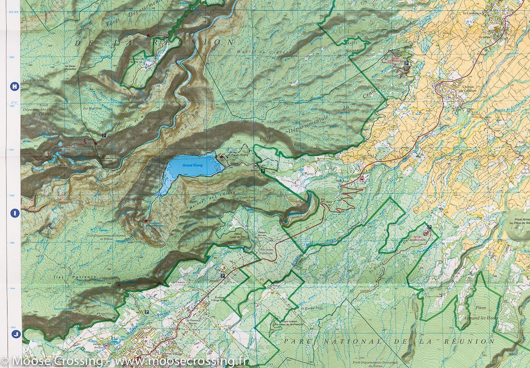 Carte TOP 25 n° 4403 RT - St Benoit, St André (Ile de La Réunion, Nord-Est) | IGN carte pliée IGN 