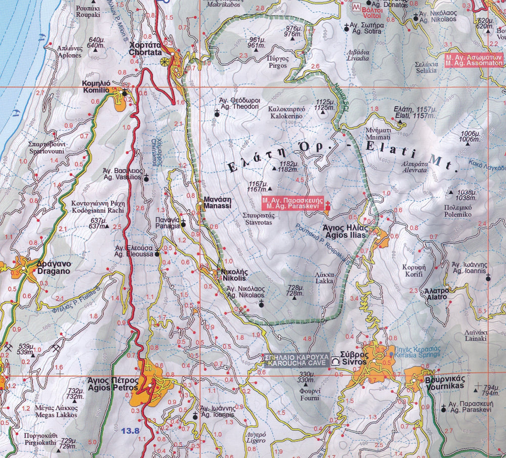 Carte topographique de Lefkada - n° 304 | Orama carte pliée Orama 