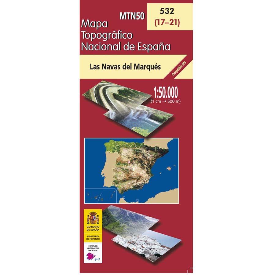 Carte topographique de l'Espagne - Las Navas del Marqués, n° 0532 | CNIG - 1/50 000 carte pliée CNIG 