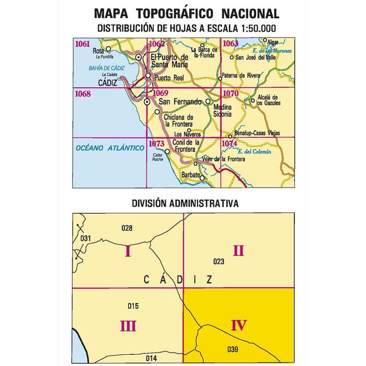 Carte topographique de l'Espagne - Los Naveros, n° 1069.4 | CNIG - 1/25 000 carte pliée CNIG 