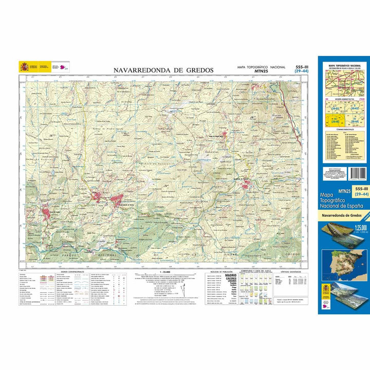 Carte topographique de l'Espagne n° 0555.3 - Navarredonda de Gredos | CNIG - 1/25 000 carte pliée La Compagnie des Cartes - Le voyage et la randonnée 