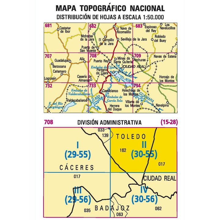 Carte topographique de l'Espagne n° 0708.2 - Minas De Santa Quiteria | CNIG - 1/25 000 carte pliée La Compagnie des Cartes - Le voyage et la randonnée 