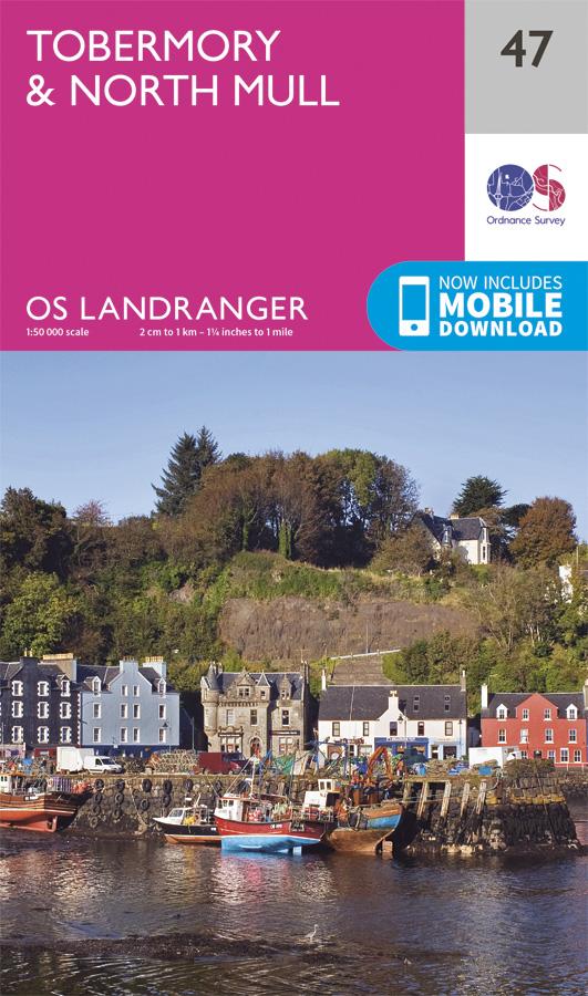 Carte topographique n° 047 - Tobermory, North Mull (Grande Bretagne) | Ordnance Survey - Landranger carte pliée Ordnance Survey 