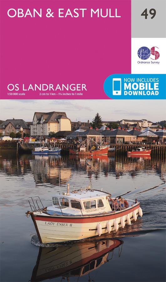 Carte topographique n° 049 - Oban, East Mull (Grande Bretagne) | Ordnance Survey - Landranger carte pliée Ordnance Survey 