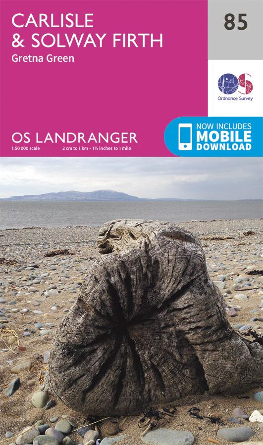 Carte topographique n° 085 - Carlisle, Solway Firth (Grande Bretagne) | Ordnance Survey - Landranger carte pliée Ordnance Survey 