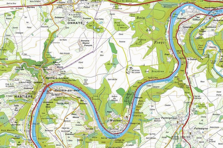 Carte topographique n° 20/7-8 - Roeselare (Belgique) | NGI topo 25 carte pliée IGN Belgique 