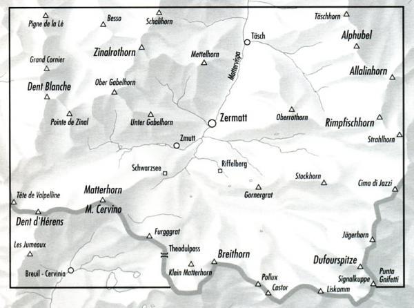 Carte topographique n° 2515 - Zermatt, Gornergrat (Suisse) | Swisstopo - 1/25 000 carte pliée Swisstopo 