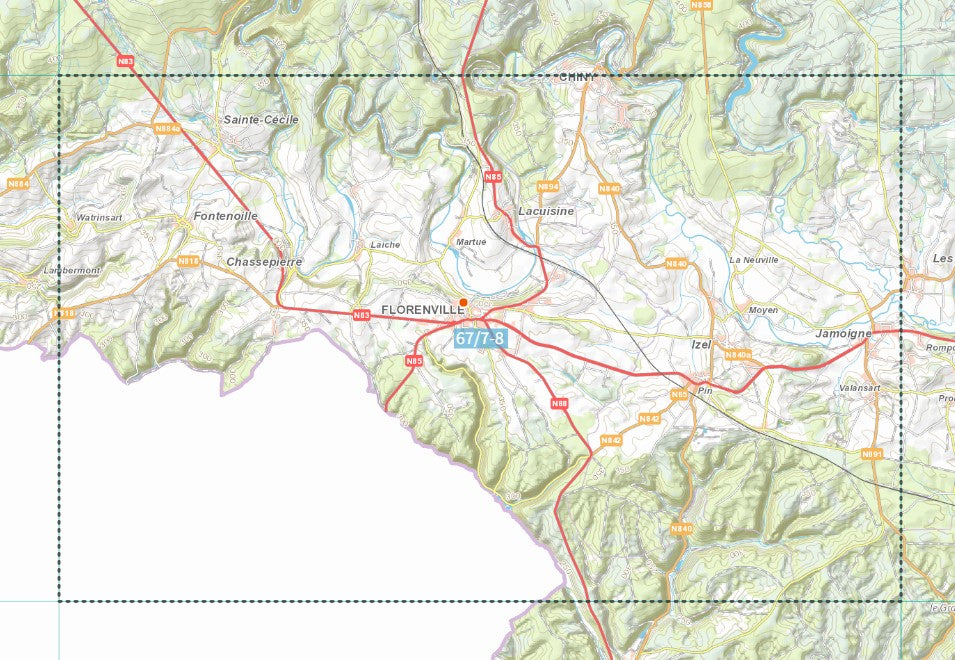 Walks map - Malmedy (Belgium)  IGN Belgium (French) – MapsCompany - Travel  and hiking maps