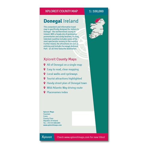 Carte touristique - Donegal (Irlande) | Xploreit carte pliée Xploreit 