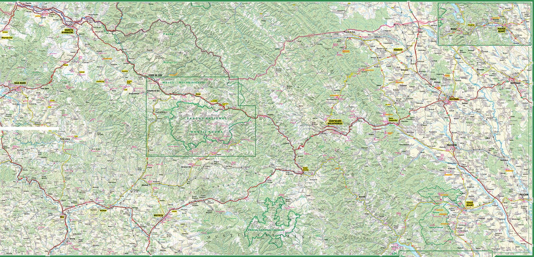 Carte touristique plastifiée - Bucovina, Maramures (Roumanie) | TerraQuest carte pliée Terra Quest 