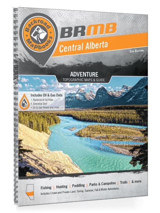 Central Alberta AB MapBook | Backroads Mapbooks atlas 