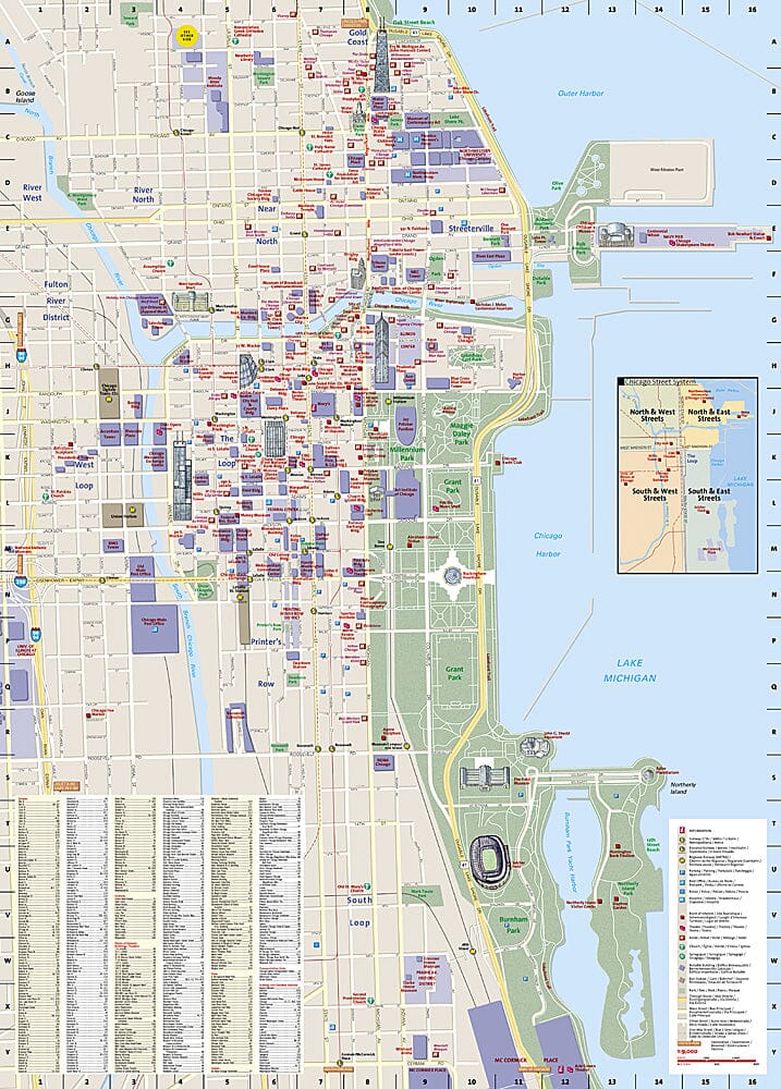 Chicago - Carte de destination et guide de voyage de la ville de l'Illinois | National Geographic Maps carte pliée National Geographic 