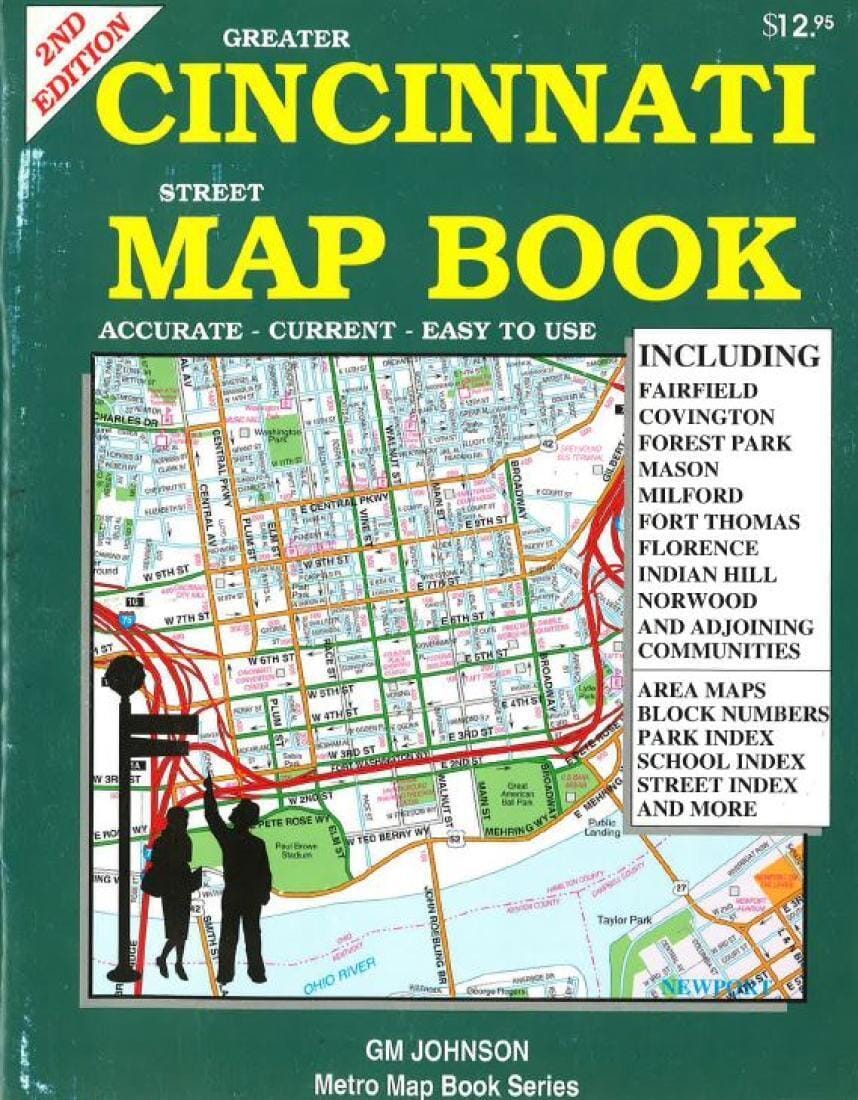 Cincinnati - Ohio - Street Map Atlas | GM Johnson Atlas 