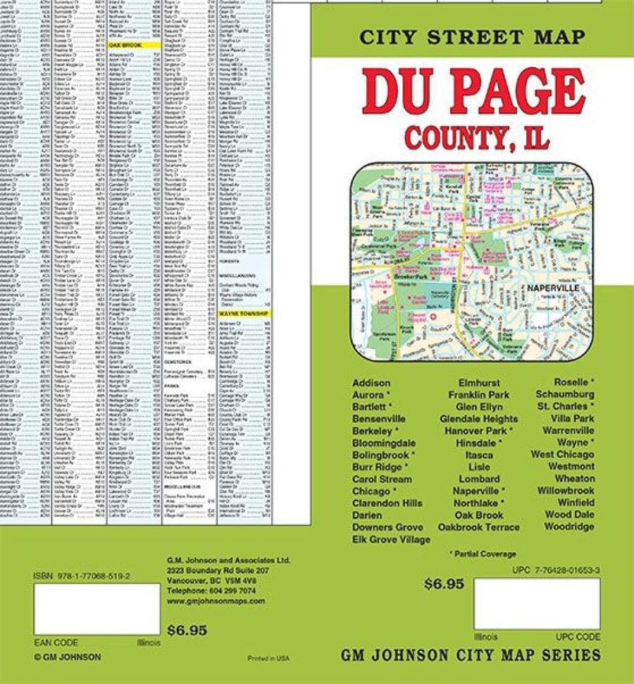 Du Page County - Illinois | GM Johnson Road Map 