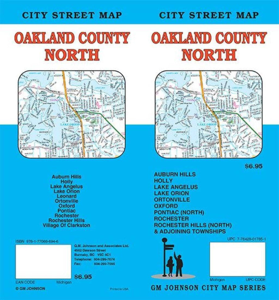 Oakland County North - Michigan | GM Johnson Road Map 