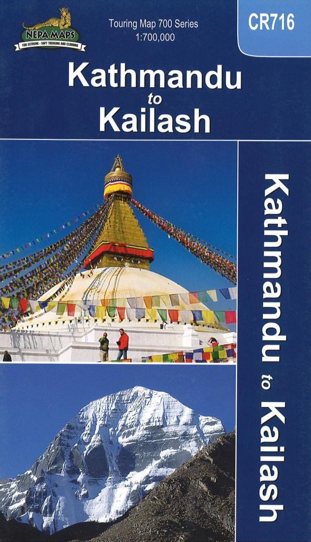 Kathmandu to Kailash - Touring Map | Himalayan MapHouse Pvt. Ltd Hiking Map 