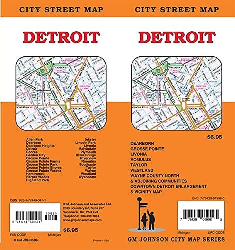 Detroit, Michigan | GM Johnson carte pliée GM Johnson 