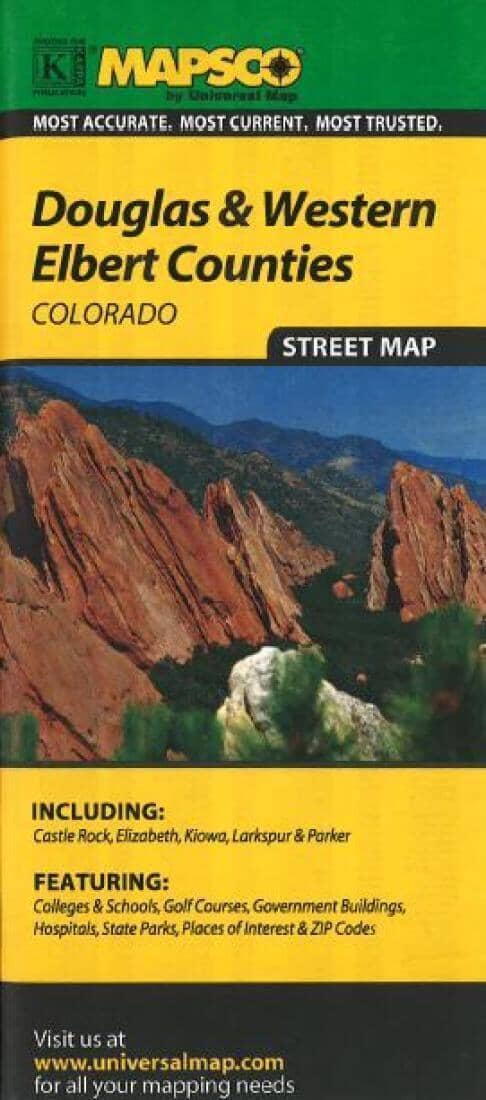 Douglas and Western Elbert, Colorado by Kappa Map Group