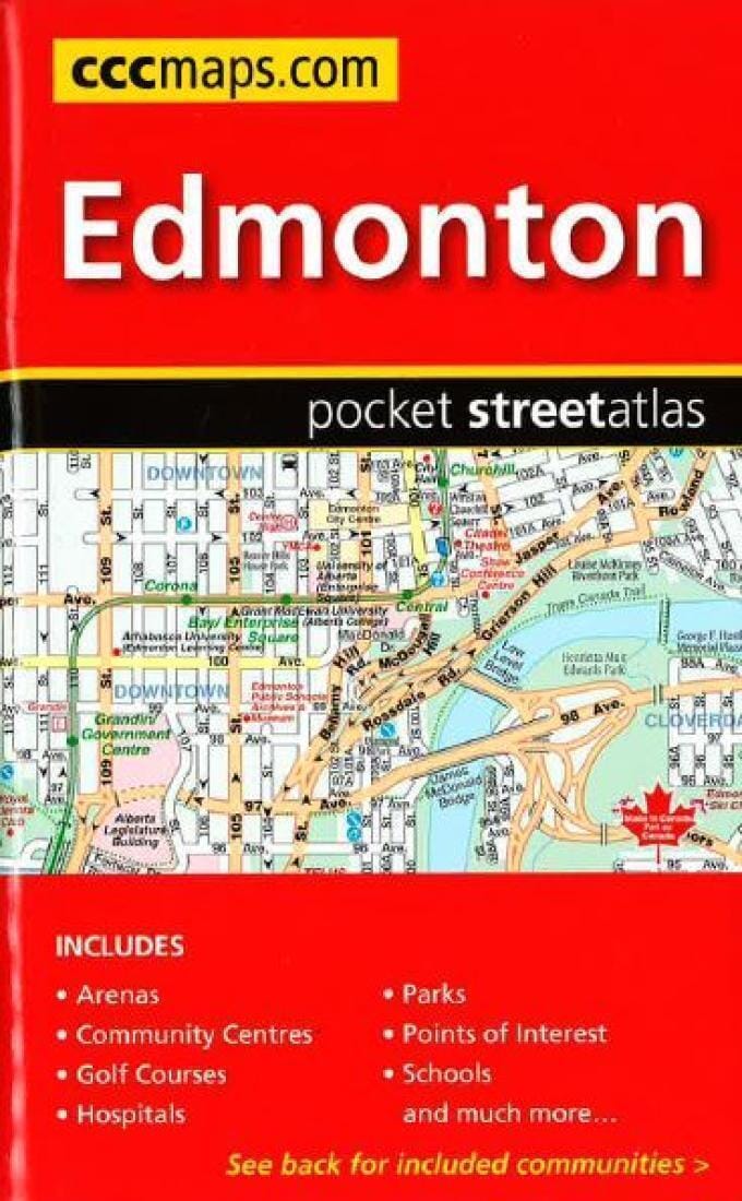 Edmonton AB, Pocket Street Atlas by Canadian Cartographics Corporation