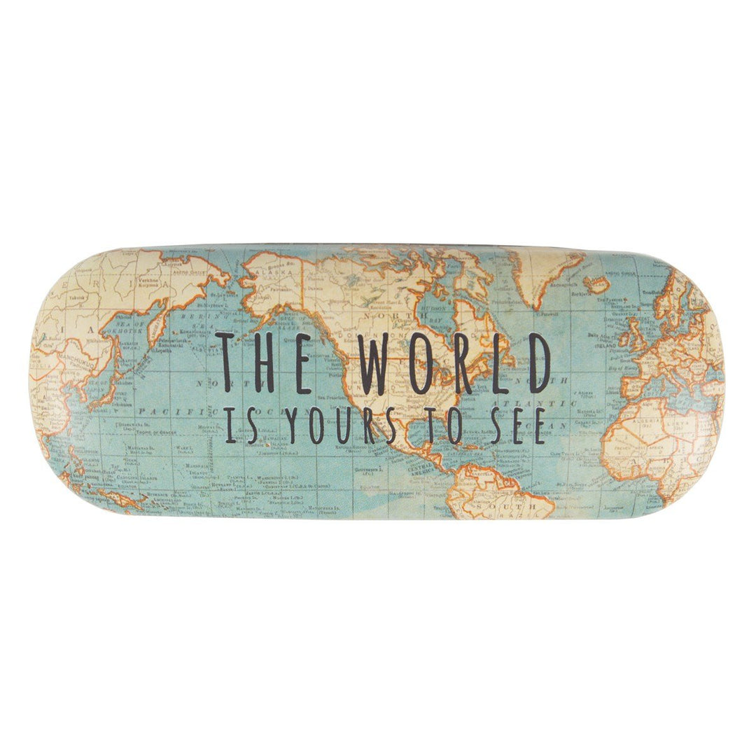 Etui pour lunettes style vintage - Design "Autour du Monde" | Sass & Belle accessoire de voyage Sass & Belle 