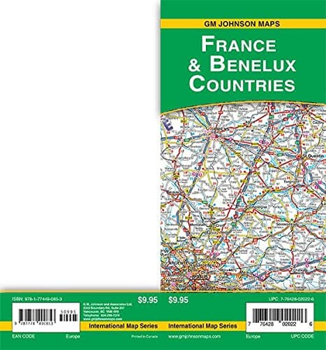 France et Benelux, Europe | GM Johnson carte pliée GM Johnson 