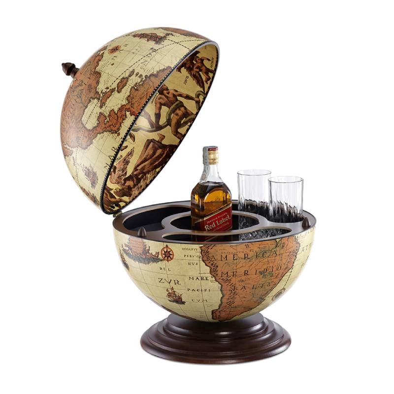 Globe-Bar "Nettuno" - Style safari - Diamètre 40 cm | Zoffoli globe Zoffoli 