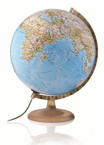 Globe lumineux "Gold" de style classique - diamètre 30 cm, en anglais | National Geographic globe National Geographic 