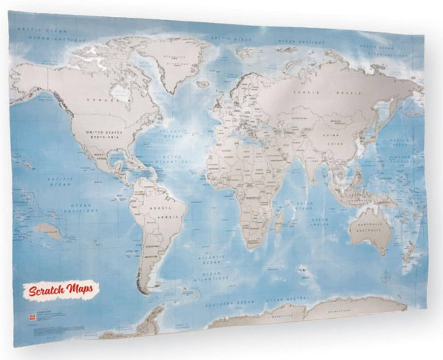Scratch the World Map | MapArt carte murale petit tube 