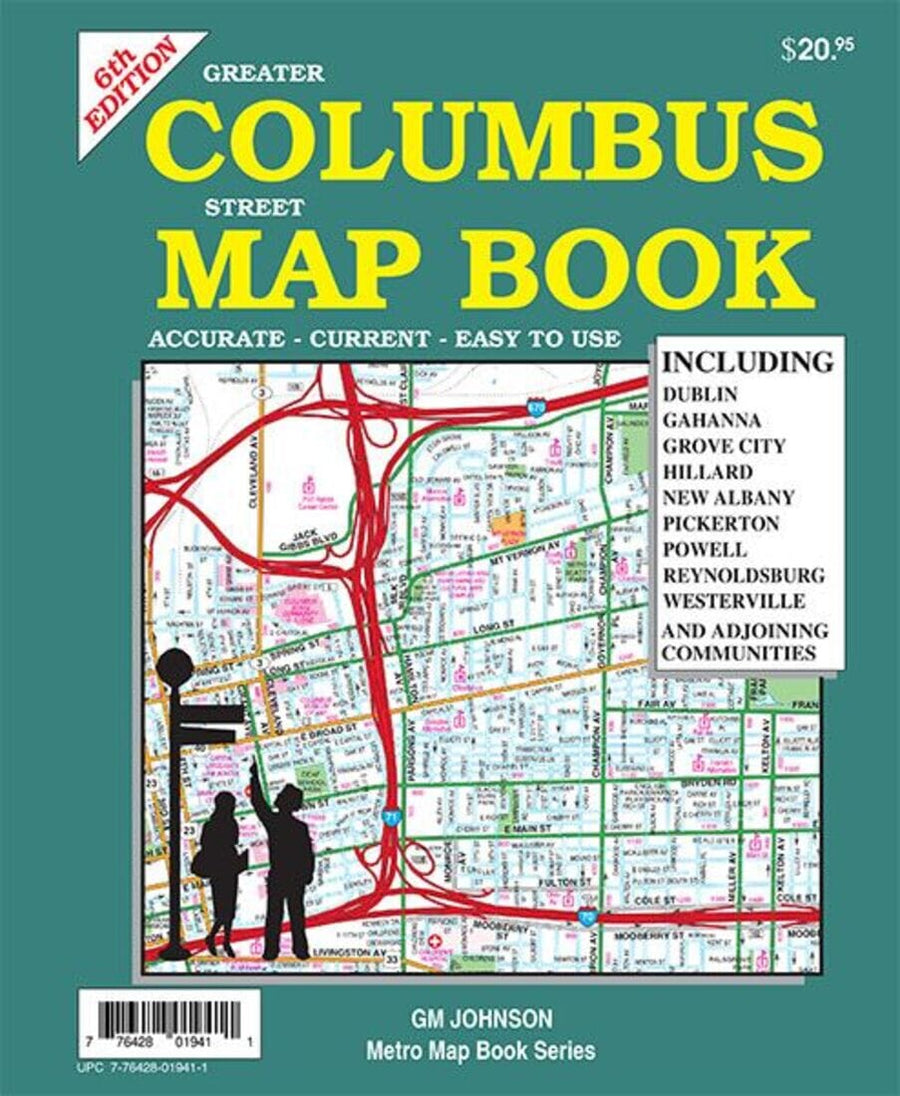 Greater Columbus : street map book : 6th edition | GM Johnson carte pliée 