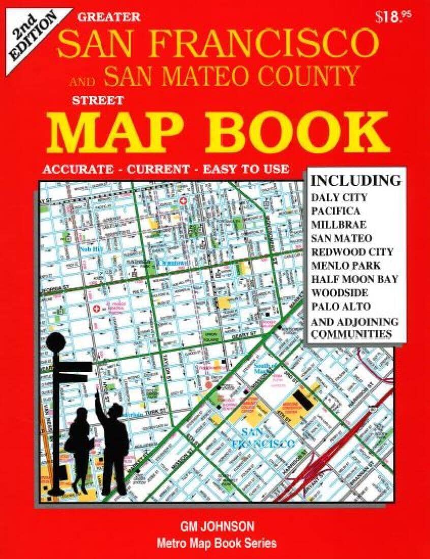 Greater San Francisco & San Mateo County - CA Street Map Book | GM Johnson Atlas 