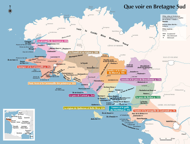 Guide bleu - Bretagne Sud - Édition 2020 | Hachette guide de voyage Hachette 