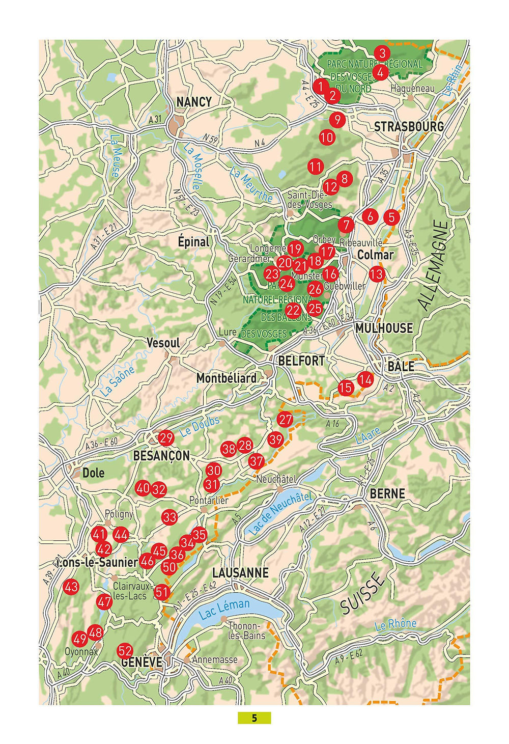 Guide de balades - Alsace et Franche-Comté : 52 balades des Vosges au Jura | Glénat - P’tit Crapahut guide de randonnée Glénat 