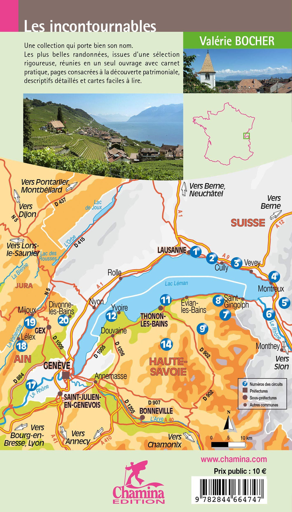 Guide de balades - Autour du lac Léman à pied | Chamina guide de randonnée Chamina 