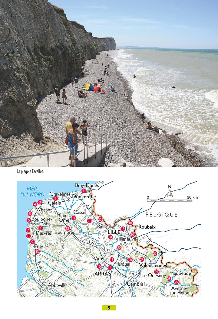 Guide de balades - Nord-Pas-de-Calais, Côte d'Opale - Balades en famille | Glénat - P'tit Crapahut guide petit format Glénat 