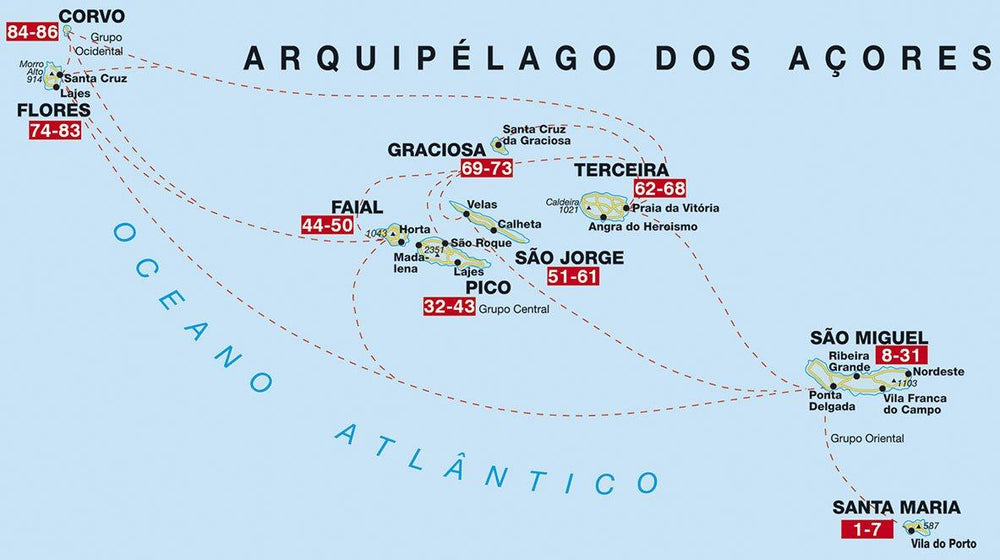 Guide de randonnée des Açores | Rother guide de randonnée Rother 