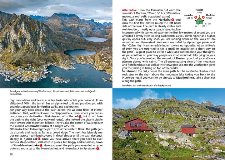 Guide de randonnée (en anglais) - Lofoten | Rother guide petit format Rother 