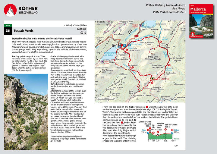 Guide de randonnée (en anglais) - Mallorca | Rother guide de randonnée Rother 