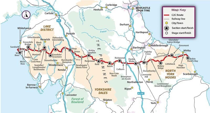 Guide de randonnée (en anglais) - Trekking the Coast to Coast Path | Knife Edge Outdoor guide de randonnée Knife Edge Outdoor 