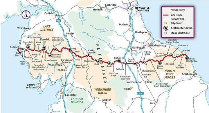 Guide de randonnée (en anglais) - Trekking the Coast to Coast Path | Knife Edge Outdoor guide de randonnée Knife Edge Outdoor 